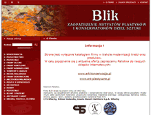 Tablet Screenshot of blikart.pl